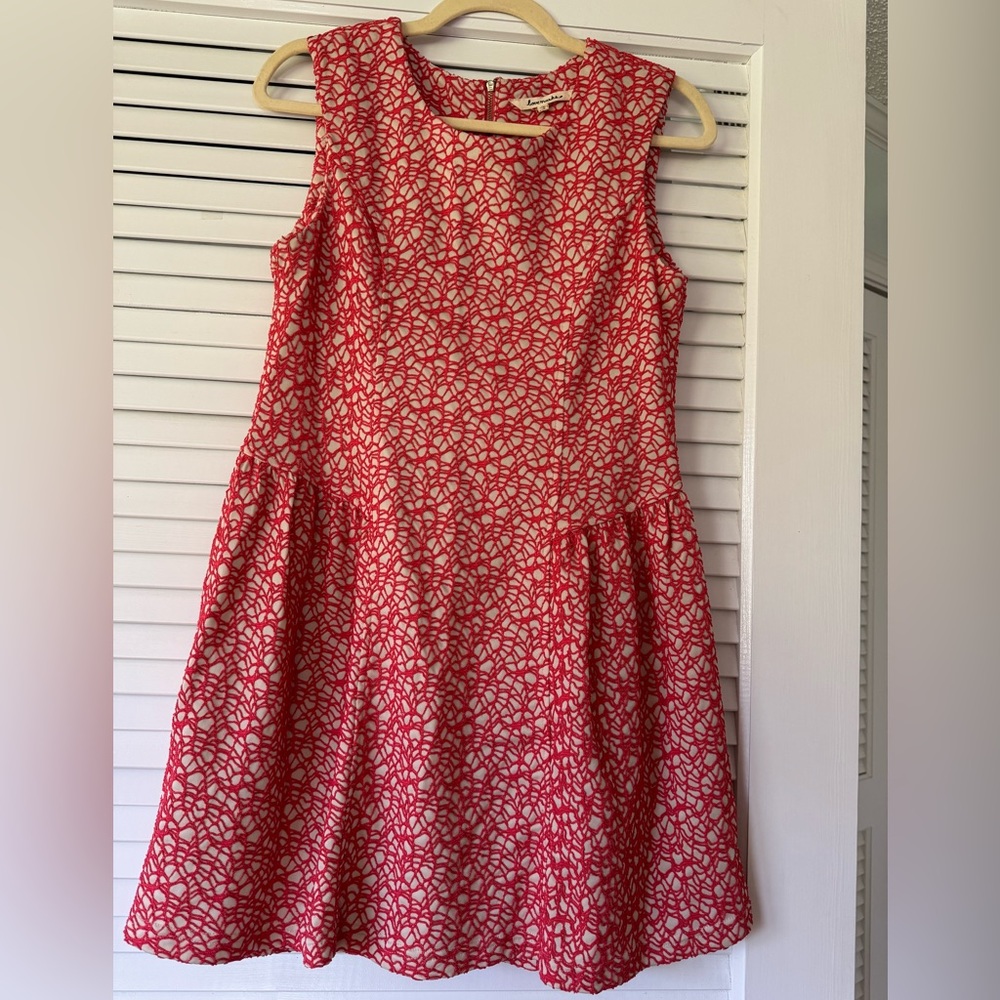 Coral Embroidered Sundress